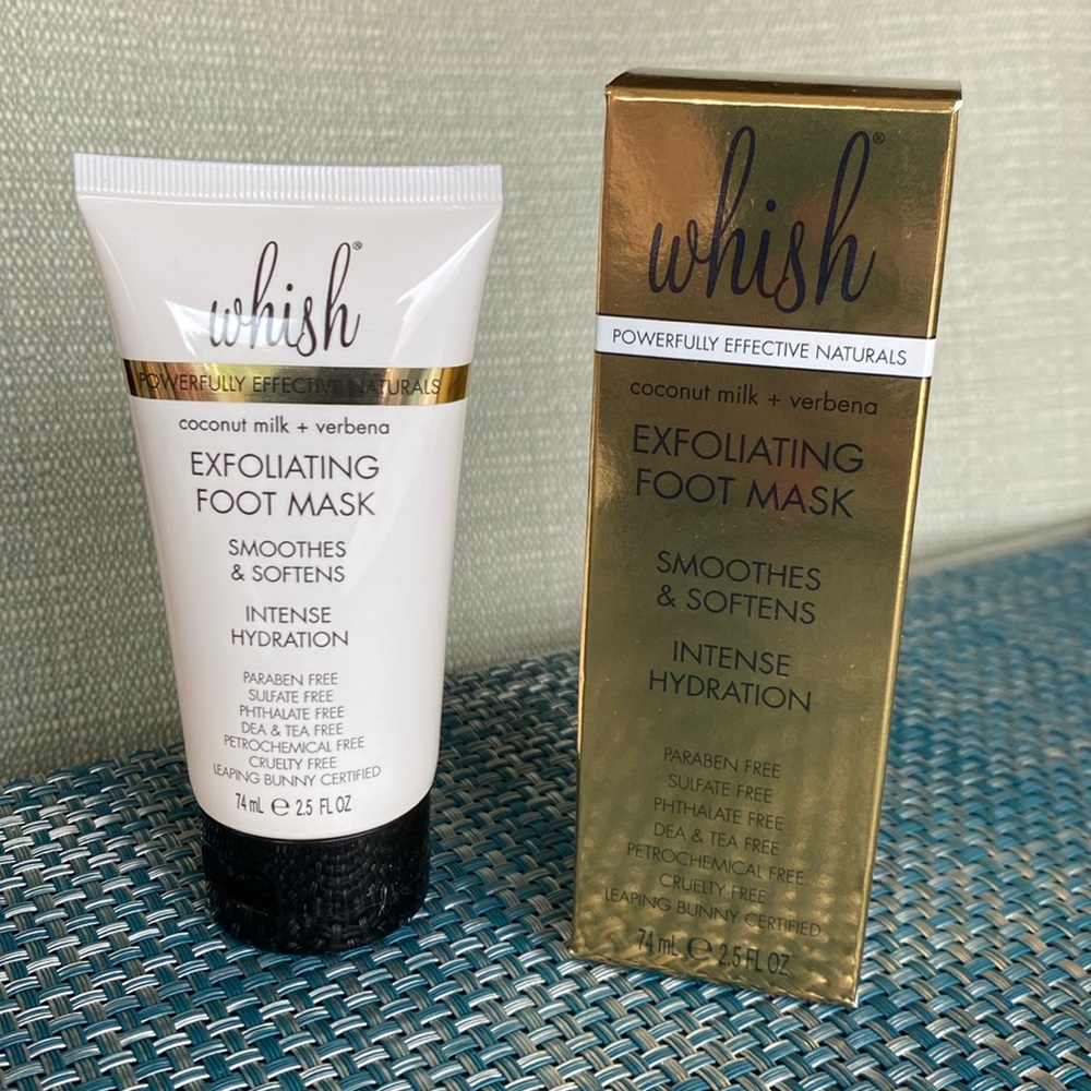 Whish Exfoliating Foot Mask Coconut Milk & Verbana 2.5 oz